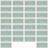 30 Adreslabels voor individuele bruiloftsgasten Sticker (Voorkant)