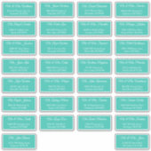 30 Adreslabels voor individuele bruiloftsgasten Sticker (Voorkant)