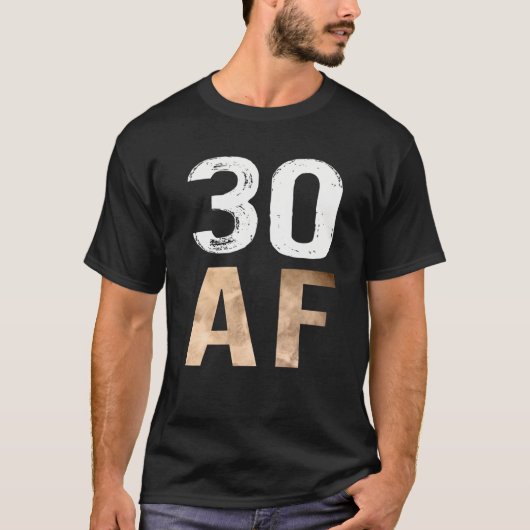 30 AF 30th Birthday Retro T-shirt (Voorkant)