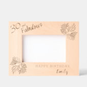 30 and Fabulous Foliage 30e verjaardag Gegraveerde Lijstjes (Voorkant)