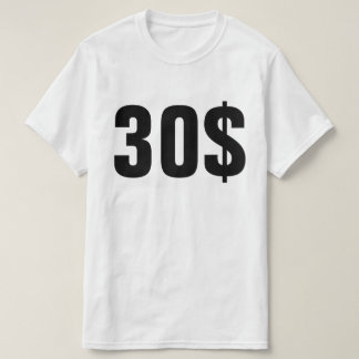 30$ AUX ECHETS T-SHIRT