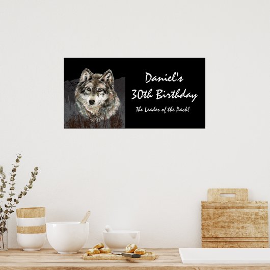30 Banner-leider van de "Pack Wolf" Poster (Keuken)