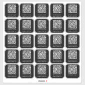 30 Bedrijfsnaam met QR-code Sticker (Vel)