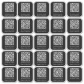 30 Bedrijfsnaam met QR-code Sticker (Voorkant)