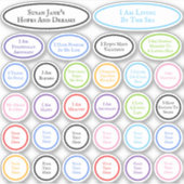 30 bevestigingen voor hoop en dromen kleurrijk sticker (Voorkant)