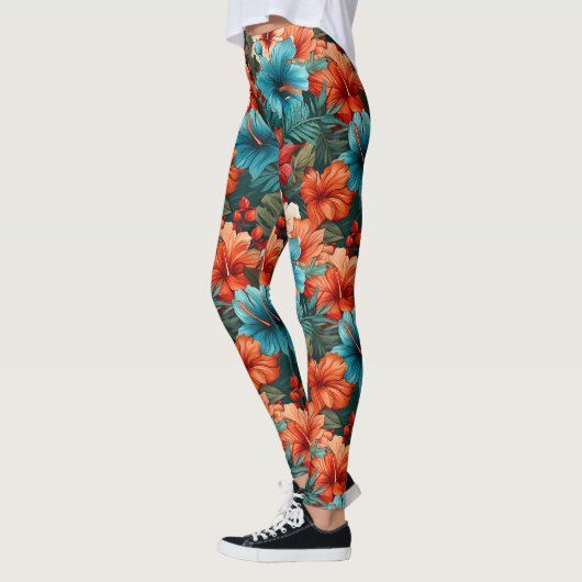 #30 Bloemen patroon Leggings (Links)