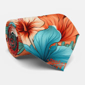 #30 Bloemen patroon Stropdas (Opgerold)