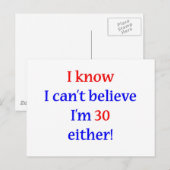 30 BRIEFKAART (Voorkant / Achterkant)
