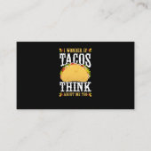 30.Cinco de Mayo Ik vraag me af of Tacos me wel ku Visitekaartje (Voorkant)