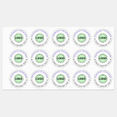 30 Custom Waterproof Stickers (Business Logo Name) (Vel)
