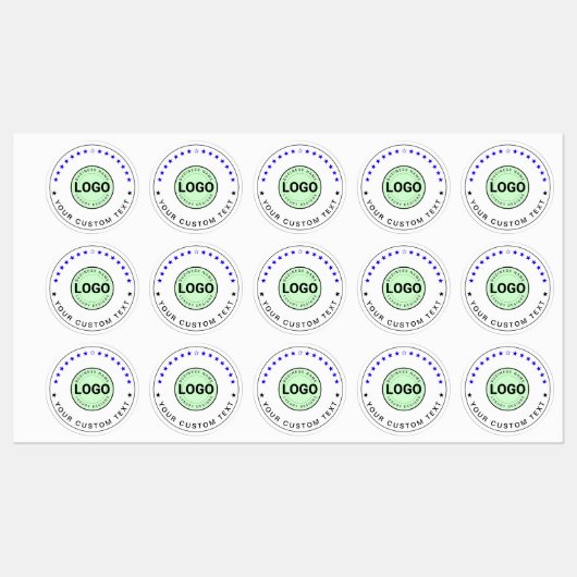 30 Custom Waterproof Stickers (Business Logo Name) (Vel)