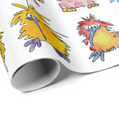 30 Cute Cartoon Kiwi Birds Cadeaupapier (Rol Hoek)