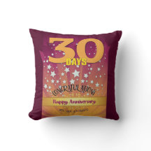 30 dagen Aangepaste naam 12-stappen jubileum groot