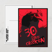 30 DAGEN CHICKEN BRIEFKAART (Voorkant / Achterkant)