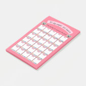 30 dagen gewichtsverlies en gewoonte tracker plann post-it® notes (Schuin)