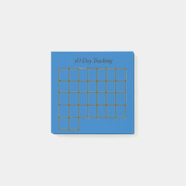 30 dagen Tracker Blue Sticky Notes