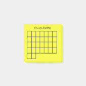 30 dagen tracker gele plakkerige notities post-it® notes (Voorkant)