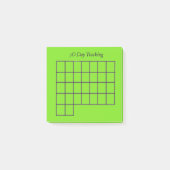 30 dagen Tracker Groene Sticky Notes (Voorkant)