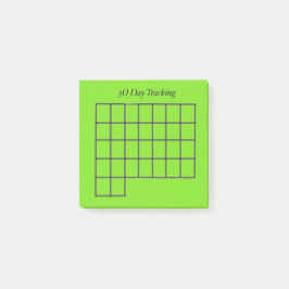 30 dagen Tracker Groene Sticky Notes