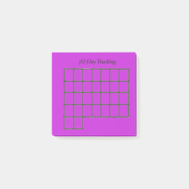 30 dagen Tracker Paarse plaknotities Post-it® Notes