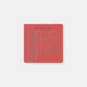 30 dagen Tracker Red Sticky Notes (Voorkant)