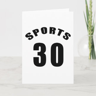 30 Design op de zondagssport Kaart
