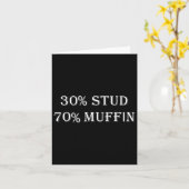 30% Deugniet 70% Muffin Grappige Valentijnsdag Uit Kaart (Gele Bloem)