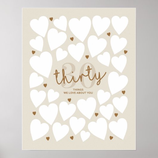 30 dingen waar we van houden poster (Voorkant)