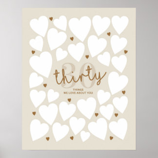 30 dingen waar we van houden poster