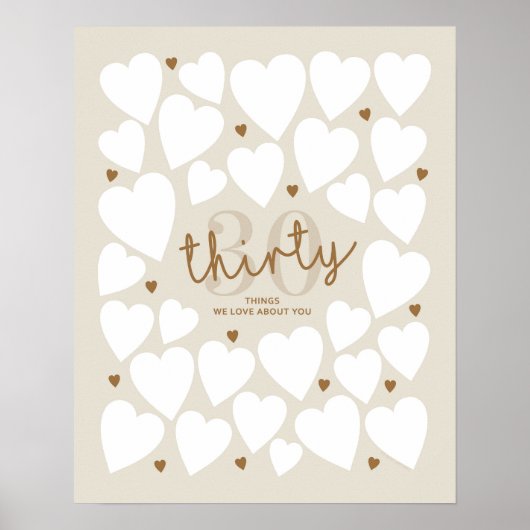 30 dingen waar we van houden poster (Voorkant)