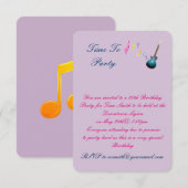 30 e uitnodiging van de partij Birthday (Voorkant / Achterkant)