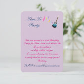 30 e uitnodiging van de partij Birthday (Staand voorkant)