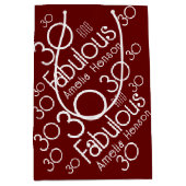 30 en 30e verjaardag van Fabulous Modern Medium Cadeauzakje (Voorkant)