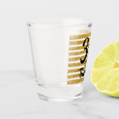 30 en Dersty Gold Faux Glitter Custom Shot Glas (Links)