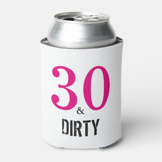 30 en Dirty Birthday Gift Koelbox Blikjeskoeler (Blikje Voorkant)