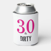 30 en Dirty Birthday Gift Koelbox Blikjeskoeler (Blikje Achterkant)