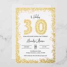 30 en Fabulous 30e Verjaardagsfeest Echte Goud
