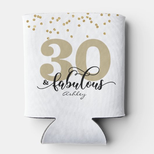 30 en Fabulous Birthday Koelbox Blikjeskoeler (Achterkant)