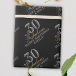 30 en Fabulous Elegant Black 30th Birthday Cadeaupapier<br><div class="desc">30 en Fabulous Elegant Script Zwart 30th Verjaardag Wrapping Papier. Personaliseer het met jouw naam en leeftijd,  en maak uw eigen persoonlijke verjaardagscadeau inpakpapier. Het is geweldig voor de verjaardag van een vrouw.</div>
