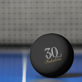 30 en Fabulous Elegant Script 30th Birthday Pingpongbal (Net)