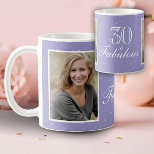 30 en Fabulous Elegante Verjaardagsfoto  Koffiemok