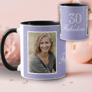 30 en Fabulous Elegante Verjaardagsfoto Mok