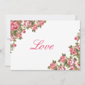 30 en Fabulous Floral | 30e verjaardag van uitnodi Kaart (Achterkant)