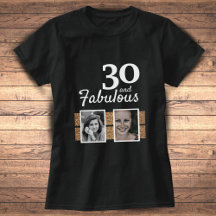 30 en Fabulous Gold Glitter 2 Foto 30e verjaardag