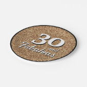 30 en Fabulous Gold Glitter 30th Birthday Papieren Bordje (Gekanteld)
