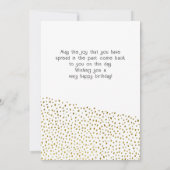 30 en Fabulous Gold Glitter Photo 30th Birthday Kaart (Achterkant)