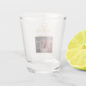 30 en Fabulous Gold Glitter Photo 30th Birthday Shot Glas (Achterkant)