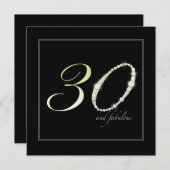 30 en Fabulous Kaart (Voorkant / Achterkant)