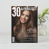 30 en Fabulous Magazine Hoesje 30ste verjaardag Kaart (Staand voorkant)