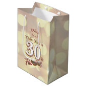 30 en Fabulous Medium Cadeauzakje (Voorkant Gekanteld)